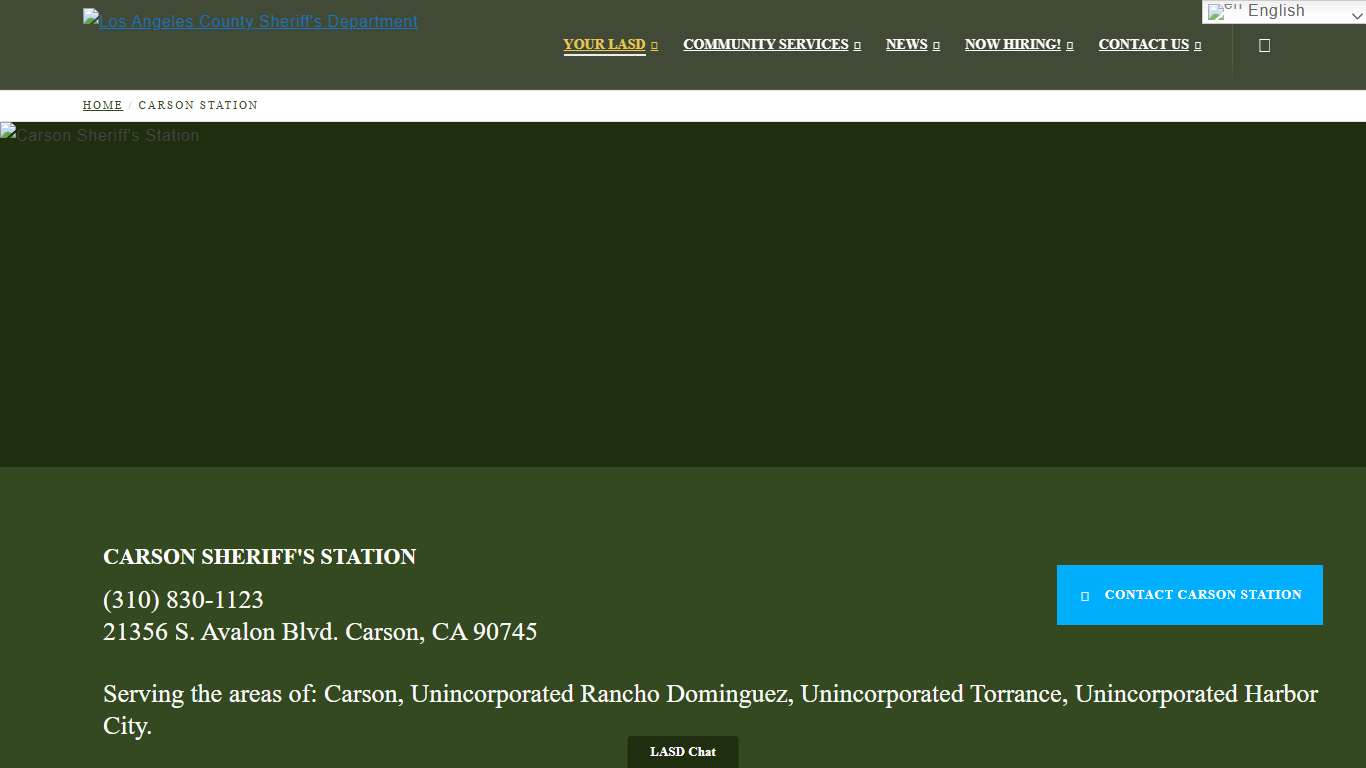 Carson Station Los Angeles County Sheriff’s Department
